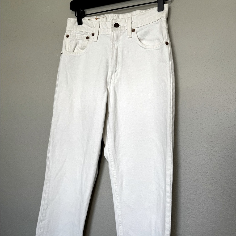 Levi’s 550 Vintage White Jeans Women’s White Relaxed Fit W28 X L30